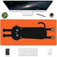 thumbnail image 1 of Desk Mat Black Cat 35.5" x 15.7" Mouse Pad Large,Keyboard Mats for Desk,Extended Mouse Pad,Non-Slip Base Stitched Edges Desk Pad,Desk Cover,Home Office Accessories, 1 of 6