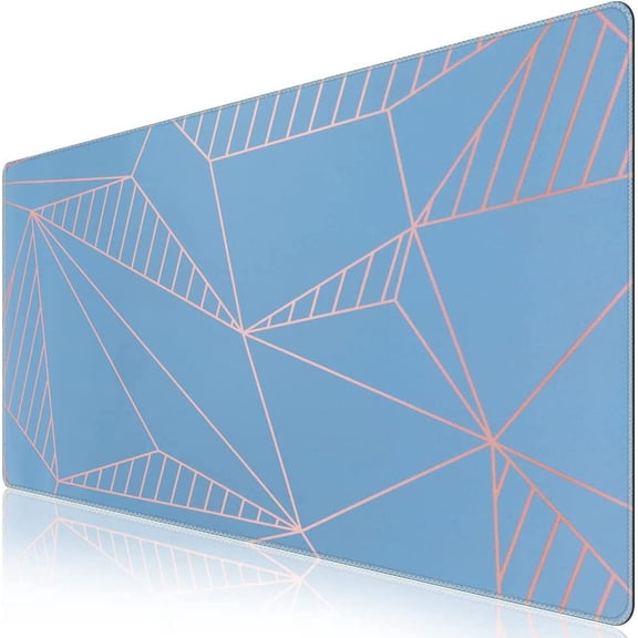 Desk Mat, Extended Gaming Mouse Pad (31.5x15.7 in), Large Non-Slip Rubber Base Mousepad with Stitched Edges, Waterproof Keyboard Mouse Mat Desk Pad for Work, Game, Office, Home