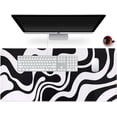 thumbnail image 1 of Desk Mat, Extended Gaming Mouse Pad 35.4" x 15.9" XXL Keyboard Laptop Mousepad with Stitched Edges Non Slip Base, Water-Resistant Computer Desk Pad for Office and Home（Abstract）, 1 of 6