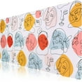 thumbnail image 1 of Desk Mat,Gming Mouse pad, Large Non-Slip Rubber Base Mousepad with Stitched Edges, Waterproof Keyboard Mouse Mat Desk Pad for Work, Game, Office, Home Decor - Colorful Face, 1 of 6