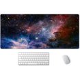 thumbnail image 1 of Desk Mat,Large Mouse Pad 35.4" x 15.7" XXL Extended Gaming Mouse Pad Mat with Non-Slip Base Stitched Edge Mousepad for Computer,Office,Keyboard and Laptop - Galaxy Nebula Starry Cosmic, 1 of 6