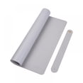 thumbnail image 1 of Desk Mat Large Protector Pad - Multifunctional Dual-Sided Office Desk Pad,Smooth Surface Soft Mouse Pad, Waterproof Desk Mat for Desktop, Pu Leather Desk Cover for Office/Home(Gray, 23.6" x 11.18"), 1 of 1