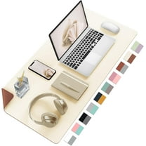 Desk Mat Large Protector Pad - Multifunctional Single-Sided Office Desk Pad,Smooth Surface Soft Mouse Pad, Waterproof Desk Mat for Desktop, Pu Leather Desk Cover for Office/Home(24" x 12inch")