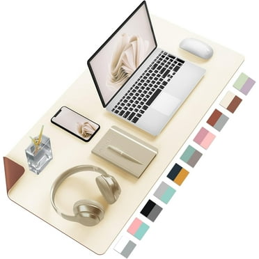 Desk Mat Large Protector Pad - Multifunctional Single-Sided Office Desk Pad,Smooth Surface Soft Mouse Pad, Waterproof Desk Mat for Desktop, Pu Leather Desk Cover for Office/Home(24" x 12inch")