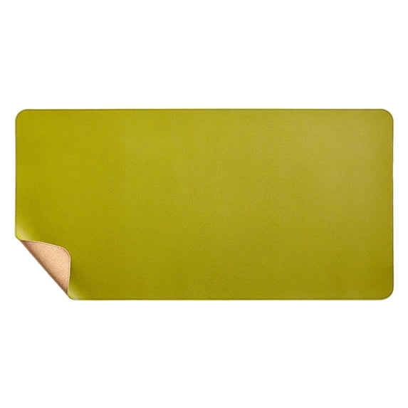 Desk Mat Leather Cork Desk Pad 23.6"x11.8" Desk Mat with Lock Edge Protector with PU Leather Valet Tray Organizer Large Mouse Pad Desk Writing Pad for Office and Home Green