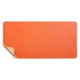 thumbnail image 1 of Desk Mat Leather Desk Pad 23.6"x11.8" Cork Desk Mat Protector with PU Leather Valet Tray Organizer Large Mouse Pad Desk Writing Pad for Office and Home Orange, 1 of 5