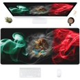 thumbnail image 1 of Desk Mat,Mexico Smoke Flag Extended Gaming Mouse Pad for Office Work & Game,Computer Keyboard Mouse Mat Desk Non-Slip Rubber Base Large Mousepad with Stitched Edges, 31.5x15.7inch, 1 of 6