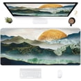 thumbnail image 1 of Desk Mat,Mountain Extended Gaming Mouse Pad for Office Work & Game,Computer Keyboard Mouse Mat Desk Non-Slip Rubber Base Large Mousepad with Stitched Edges, 31.5x15.7inch, 1 of 6