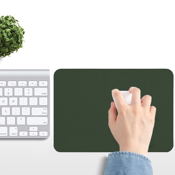 Desk Mat, Mouse Pad, Leather Computer Mat for Office and Gaming, Waterproof Easy Clean Glossy Surface, 1-Pack