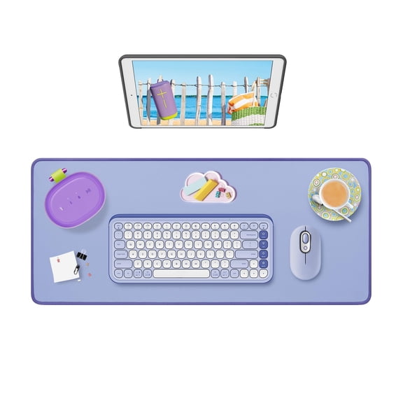 Desk Mat - Multifunctional Large Desk Pad, Extended Mouse Mat, Office Desk Protector with Anti-Slip Base, Spill-Resistant Durable Design,