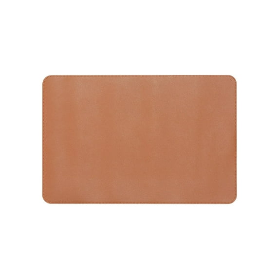 Desk Mat, PU Leather Table Cover, Table Protectors for Rectangle, Waterproof Desk Pad for Dining Tables, Office Desk and More, L (Brown)