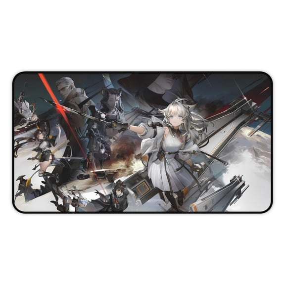 Desk Mat | Perlica Sci-Fi Extended Mouse Pad | Tactical Anime PC Setup Decor | XXL Keyboard Playmat - 80x30
