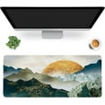 thumbnail image 1 of Desk Mat,The Green Golden Mountains by Sunset Extended Gaming Mouse Pad,Large Non-Slip Rubber Base Mousepad with Stitched Edges,Waterproof Mouse Mat Desk for Office Game Home 35.4x15.75 in, 1 of 6