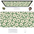 thumbnail image 1 of Desk Mat,Vintage Groovy Flowers Extended Gaming Mouse Pad for Office Work & Game,Computer Keyboard Mouse Mat Desk Non-Slip Rubber Base Large Mousepad with Stitched Edges, 31.5x15.7inch, 1 of 6