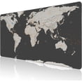 thumbnail image 1 of Desk Mat, Vintage World Map Extended Large Gaming Mouse Pad for Desk XXL, Non-Slip Rubber Base Stitched Edges Long Computer Keyboard Desk Pad Mouse Mat for Home Office Gaming 35.4"X15.7", 1 of 6