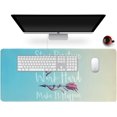 thumbnail image 1 of Desk Matt, Extended Gaming Mouse Pad Large XXL Keyboard Mat Mousepad with Stitched Edges Non Slip Base, Computer Desk Pad Mat for Office Laptop Desktop Home (Teal Gradient), 1 of 6