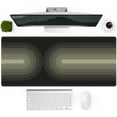 thumbnail image 1 of Desk Matt, Extra Large Mouse Pad for Desk, Computer Desk Pad Mat, Gaming Mousepad with Non-Slip Rubber Base, Big XXL Keyboard Mat for Desktop Office Laptop Table, Green Boho Rainbow, 1 of 6