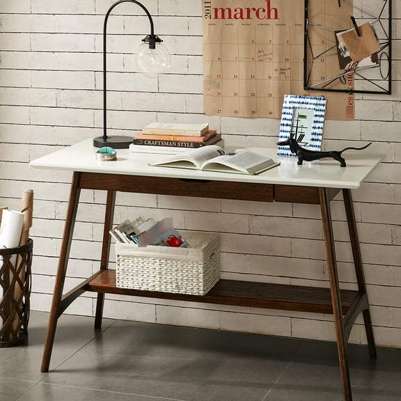 Desk | Mid - century style for a modern home | Wood materials with veneer | Meets the aesthetic of modern living