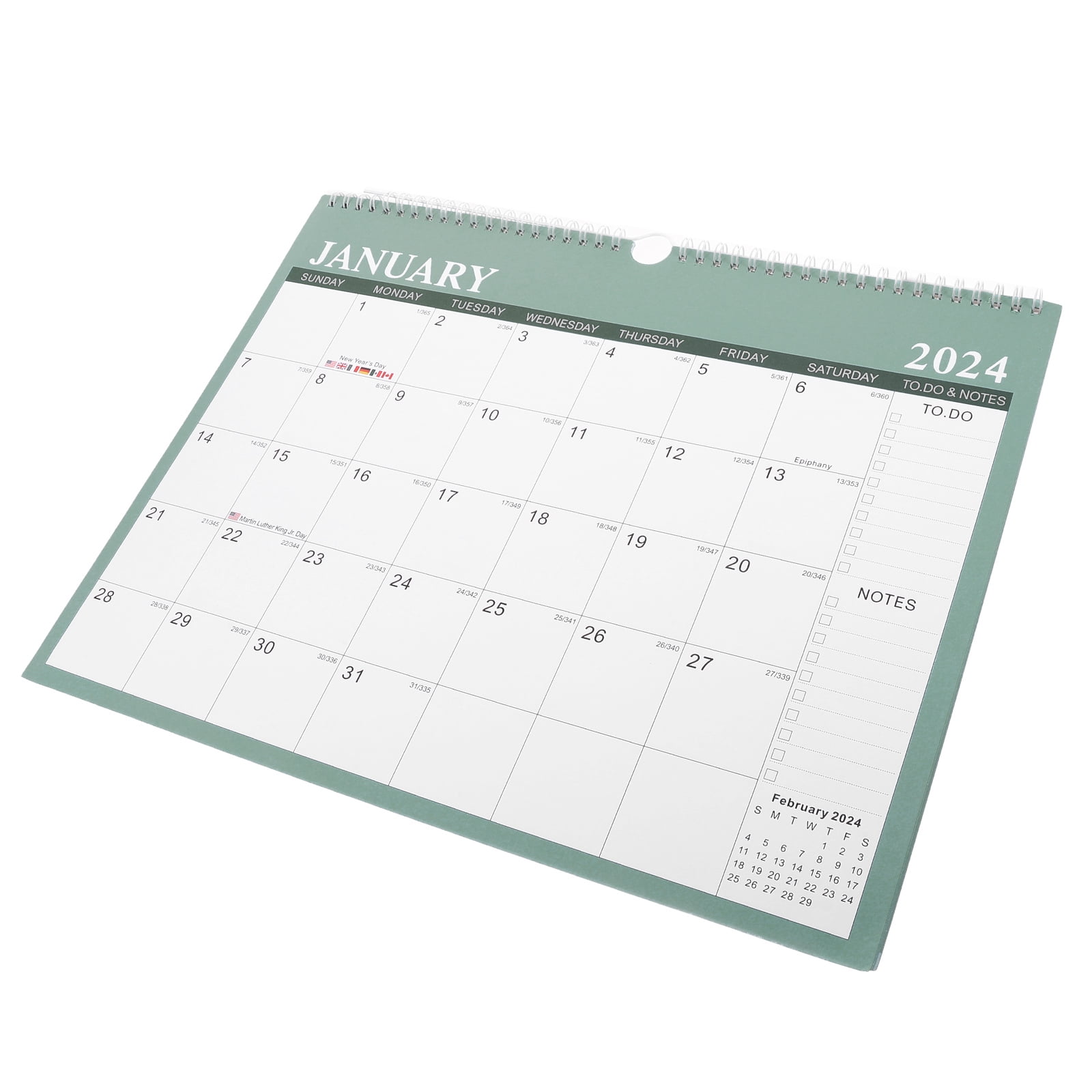 Desk Monthly Wall Calendar Holiday Planning Calendar 20242025 Hanging