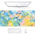 thumbnail image 1 of Desk Mouse Pad, Large Gaming Mousepad, XXL Desk Pad, Extended Long Superior Micro-Weave Cloth Non-slip Rubber Big Computer Mouse Mat for Gamer, Office & Home, 35" x 15", Abstract Watercolour, 1 of 6