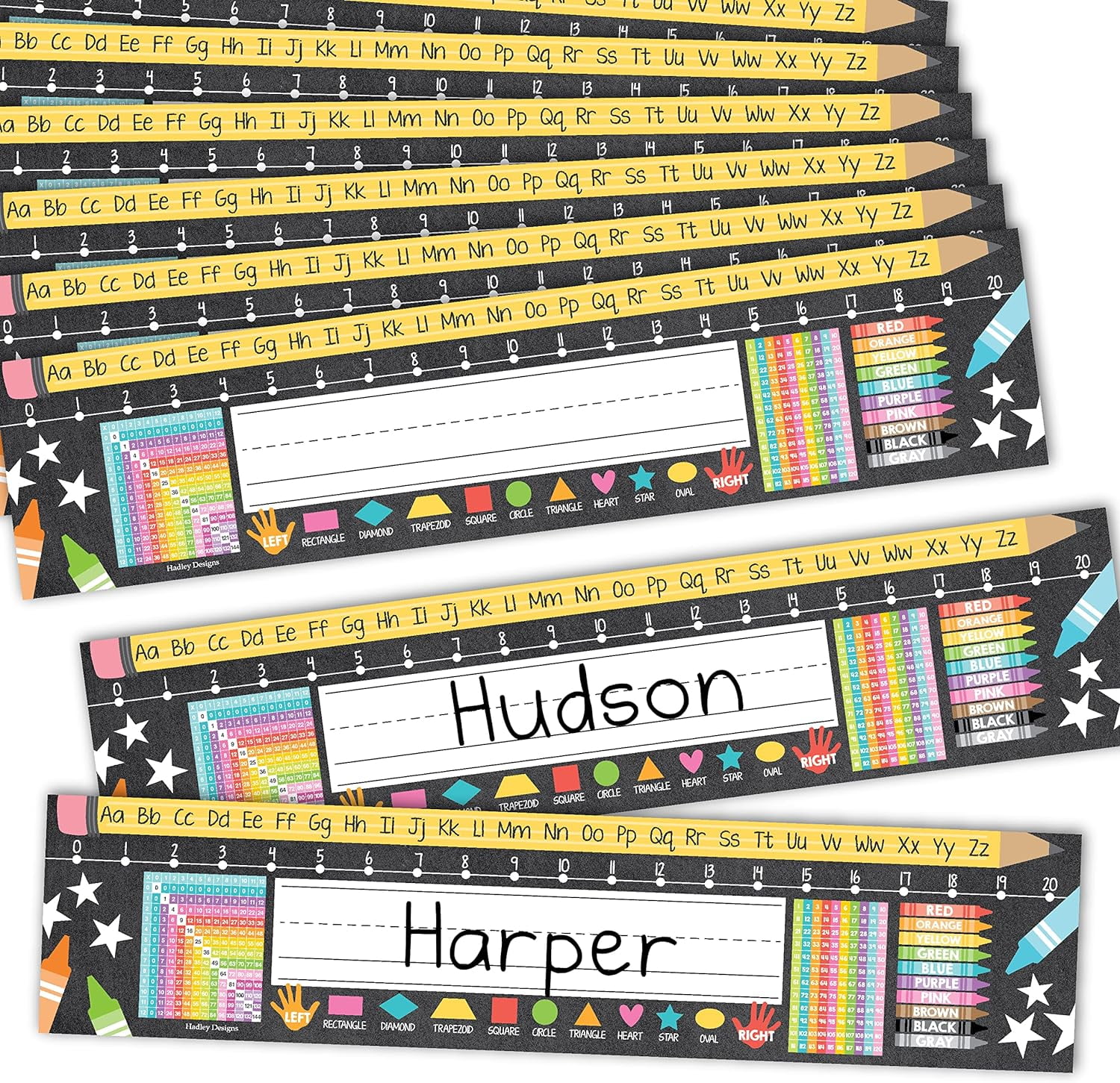 Desk Name Tags for Classroom -25 Student Name Plates for Classroom ...
