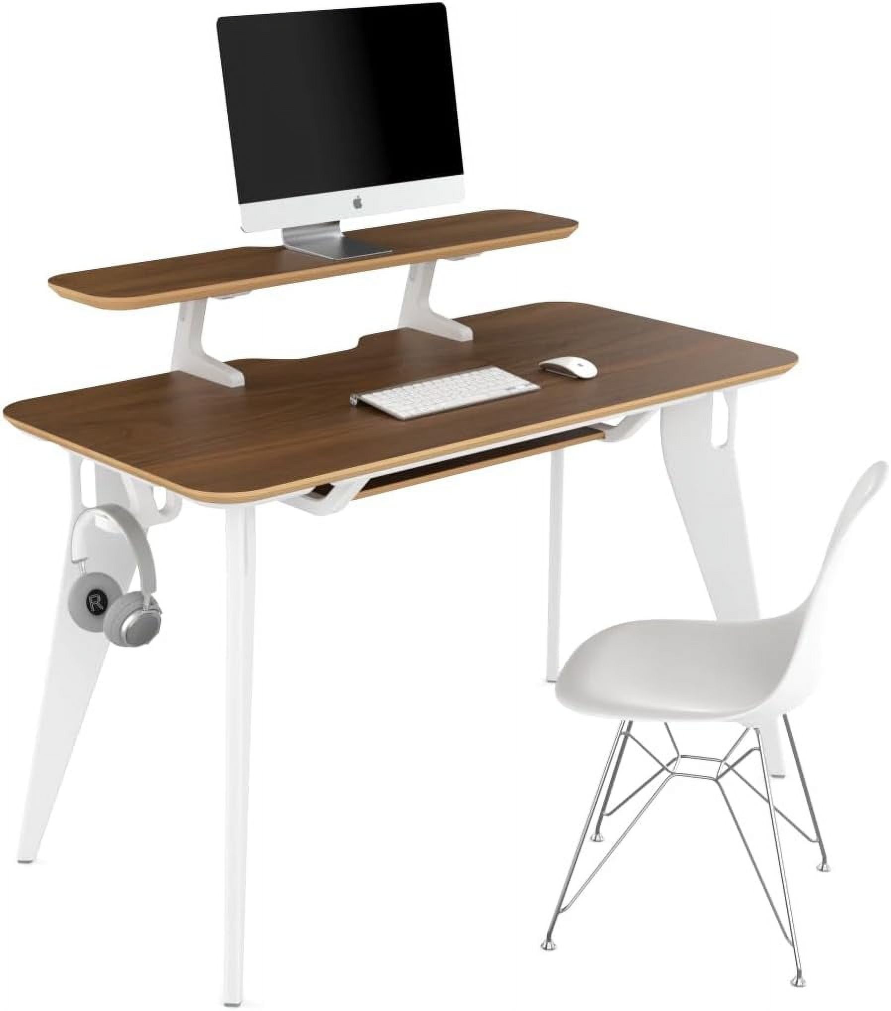 Le Desk Desk No Tools Easy Assembly Space-Saving Modular Mid-Century Modern ...
