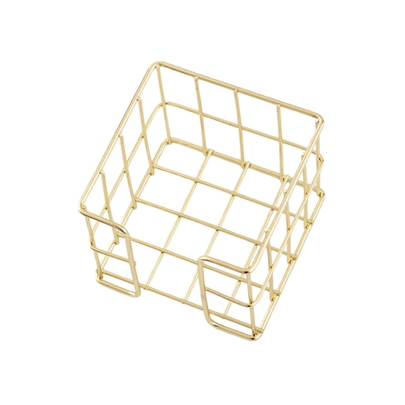Memo Pad Holder Metal Note Storage Box Memo Pad Block Holder Desktop Notepads Holder Box for Office Desk 27x95x80mm