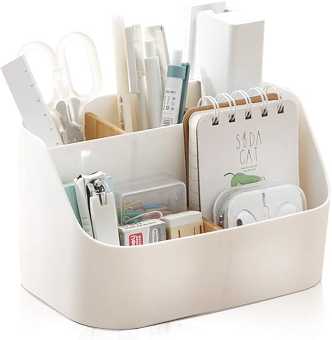 Desk Organizer with 5 Compartments, Office Supplies Organizers and ...