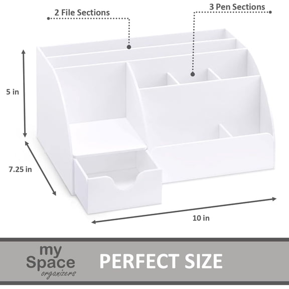 Desk Organizer, 9 Compartments, Office Supplies and Desk Accessories Organizer, Pen Holder, Office D r Desktop Organizer