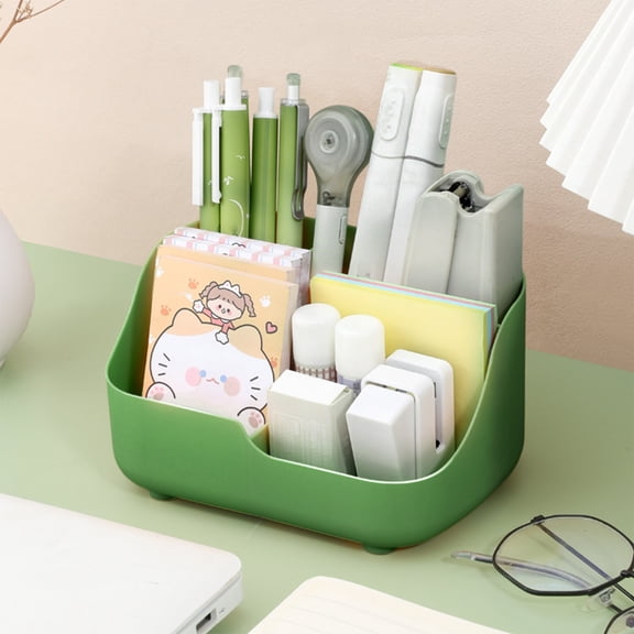 Desk Organizer Caddy, Compact Storage Tray, Modern Sleek Style, Holds Stationery Tools, Art Components, Bathroom Shelf Storage, Small Home Office Desk Accessory, Large Compartment Holders,