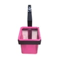thumbnail image 1 of Desk Organizer Caddy Metal Mesh Square Storage Basket Pink Clamp on Organizer for Home Office Pool Side 1 Pack, 1 of 7