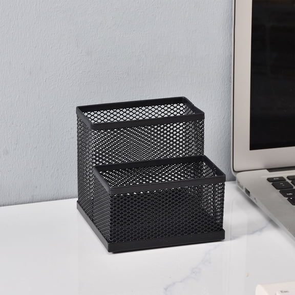 Desk Organizer with Compartments Metal Mesh Letter Pen Holder Stationery Storage Rack for Home School Office Desktop SUPPplies Organization Management Accessories Decoration SUPPplies Equipment