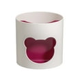 thumbnail image 1 of Desk Organizer Cup with 3 Compartments, Cute Bear Design Clear Plastic Pen Holder, Large Capacity Stable Base for Office Home Desk Organization, 1 of 1