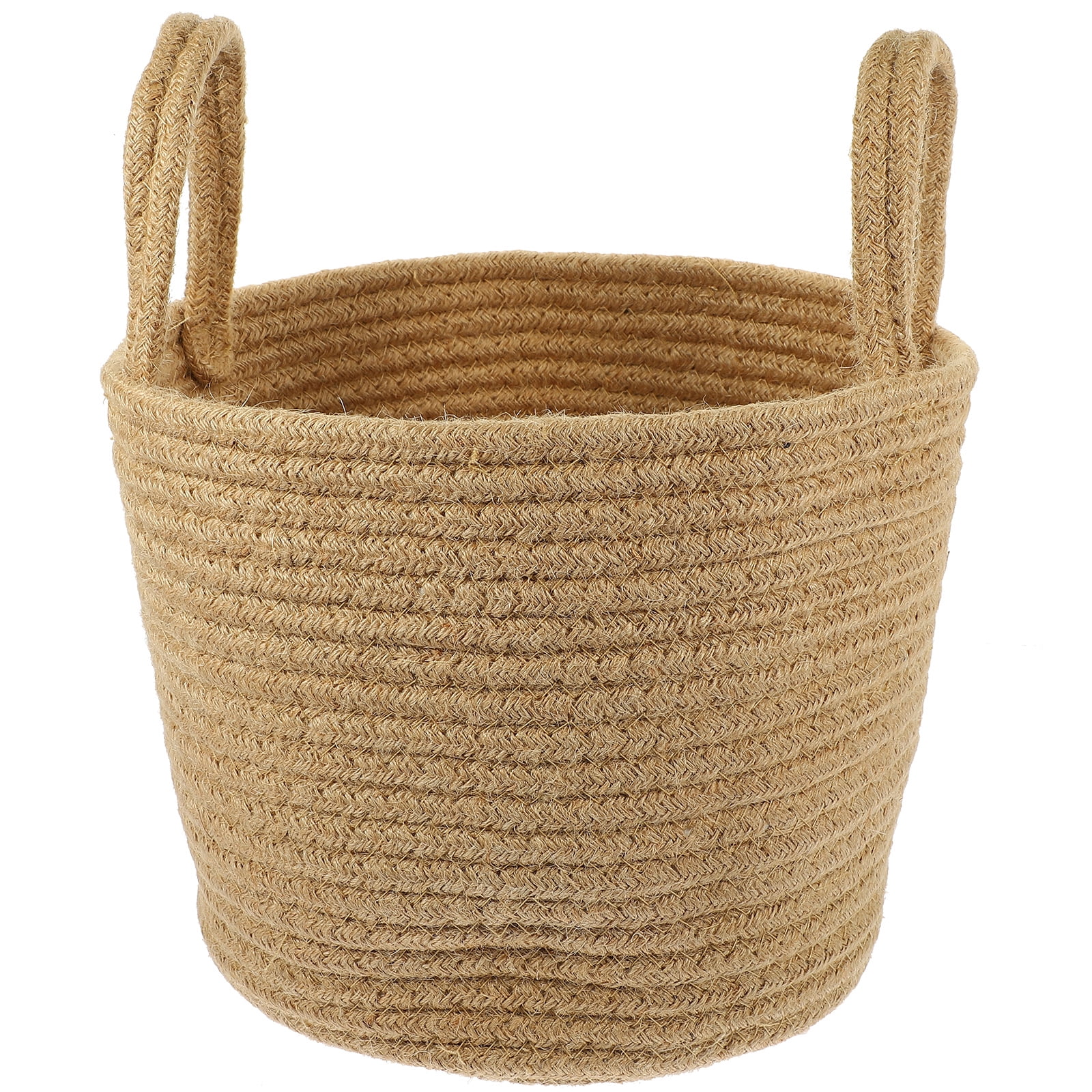 Fresh Look at Desk Organizer Decor Cotton Rope Laundry Basket With Handle Woven