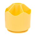 thumbnail image 1 of Desk Organizer,Desktop Storage Stationery,Cute Office Supplies Pencil Cup,Large Capacity with 5 Slots,Desk Organizer Sparkling Diamond-like Pencil Holder,360 Degree Rotating Pen Holder,Yellow,1 Pack, 1 of 8