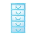 thumbnail image 1 of Desk Organizer with Drawers 3/4/5 Layers,Small Organizer Box Storage Container Case, Desktop Stackable Plastic Storage,Clear Desktop Storage Drawers for Office Supplies, Make up Organizers, 1 of 9