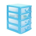 thumbnail image 1 of Desk Organizer with Drawers 3/4/5 Layers,Small Organizer Box Storage Container Case, Desktop Stackable Plastic Storage,Clear Desktop Storage Drawers for Office Supplies, Make up Organizers, 1 of 9