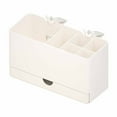 thumbnail image 1 of Desk Organizer with Multiple Compartments for Office Supplies - Sturdy Plastic Brush Pot with Stable Triangular Structure for Easy Access and Clutter-Free Workspace, 1 of 7