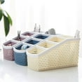 thumbnail image 1 of Desk Organizer, Pen Pencil Remote Control Holder - Desktop Container with 4 Compartments - Multi-Functional Table Storage Box for Home and Office, 1 of 8