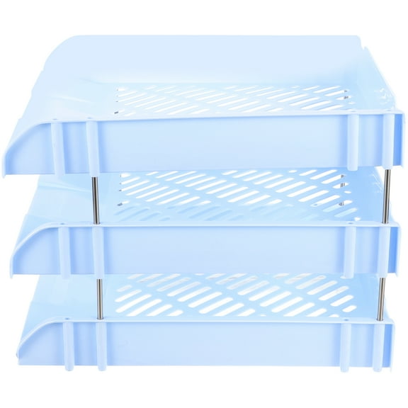 Desk Organizer Tray Printer Paper Holder File Folder Multi-layer Folders Book Storage Office Metal Plastic