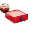 thumbnail image 1 of Desk Organizer with Drawers, Desktop Stackable Storage Box 7.8"x7.3"x2.9" Plastic Drawer Storage Organizer for Home Office, 1 of 6
