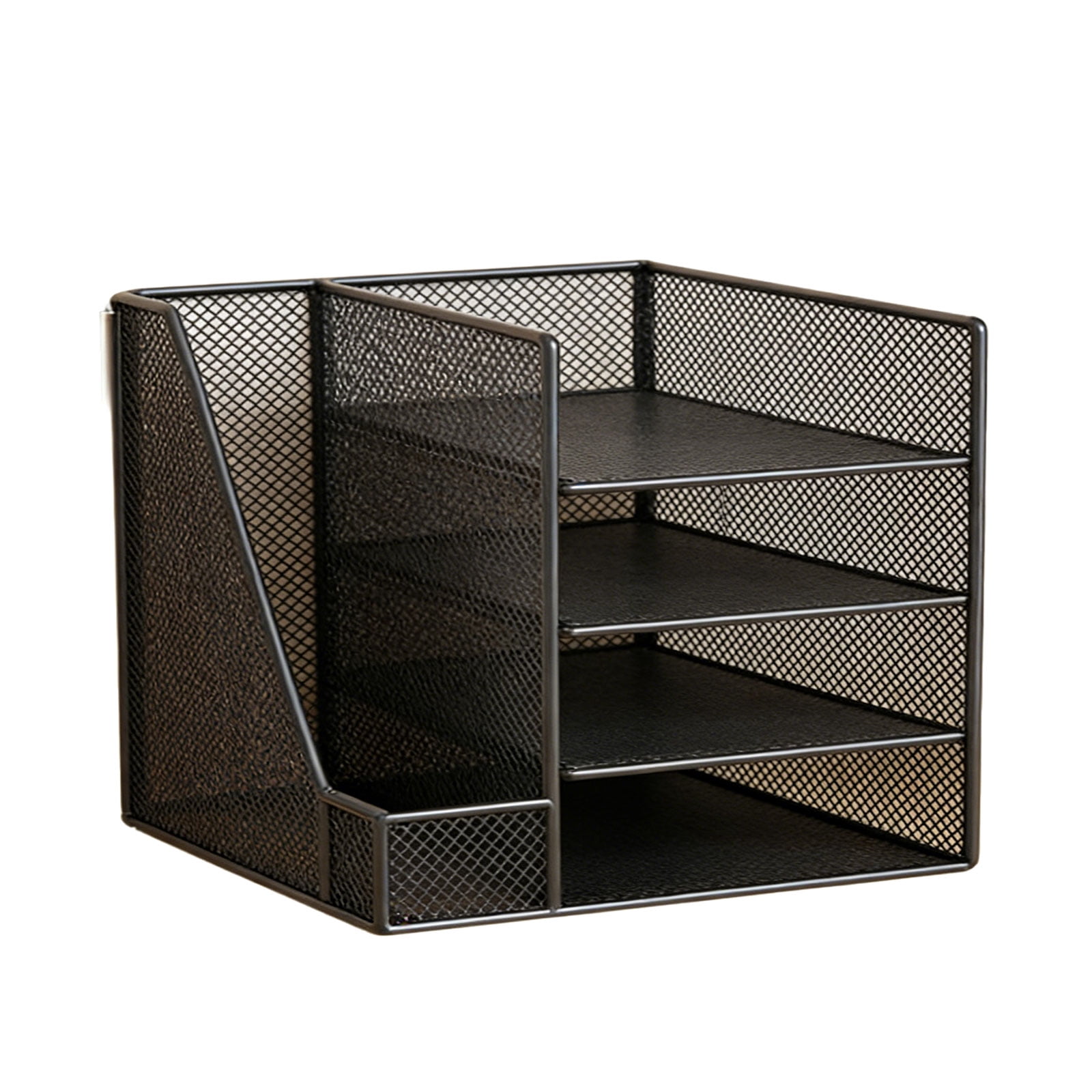 Desk Organizers 4-Tiers Desktop File Organizers Meshes Desk Accessories,File Sorters,Workspaces Organization Offices Supplies