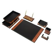Desk Organizers - Desk Accessories - Leather Desk Organizer - Bonded Leather Desk Set - Home Office Accessories - Desk Supplies - Leather Desk Set - Office Accessories - 8 PCS