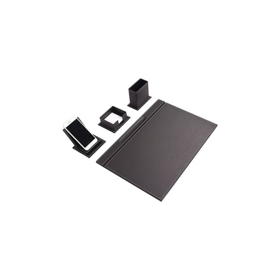 Desk Organizers And Accessories-Office Desk Accessories-Desk Organizer Set-Desk Pads & Blotters-Office Organizer Set-Leather Desk Organizer