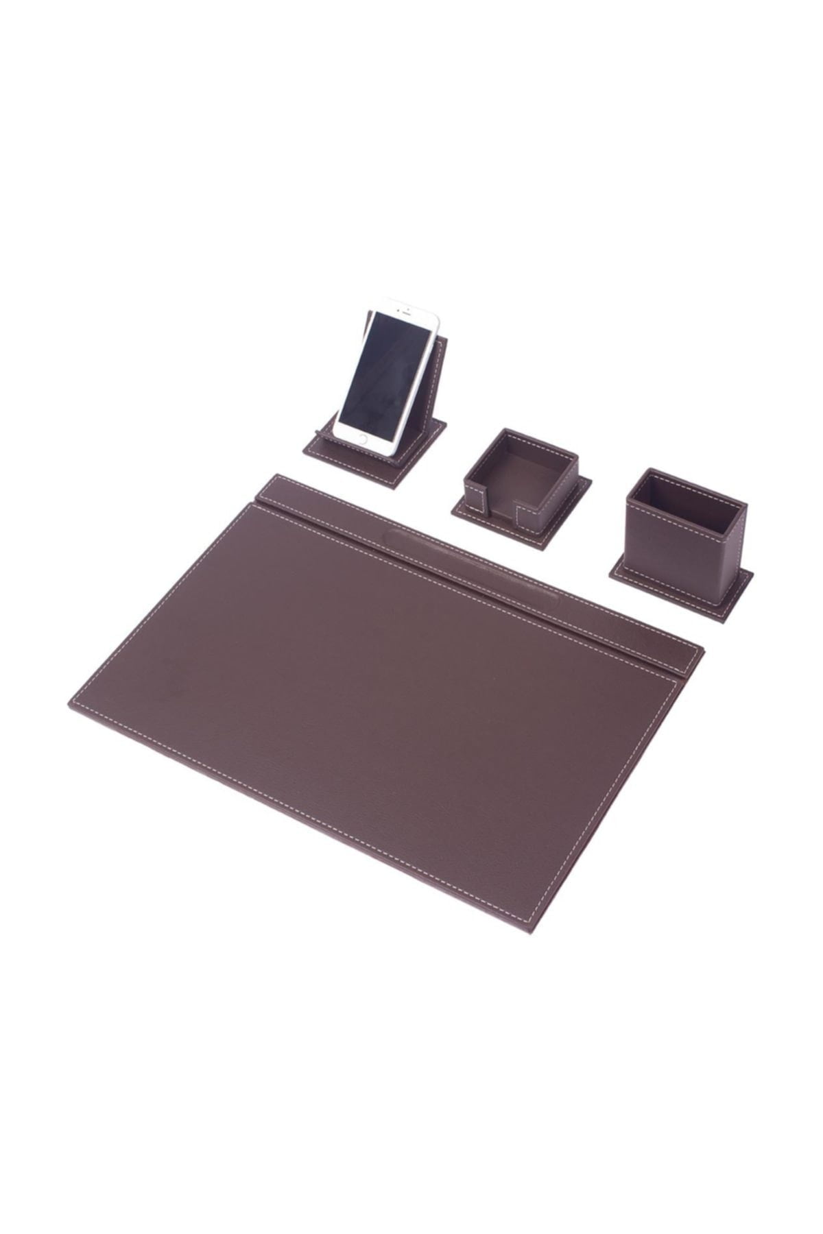 Desk Organizers And Accessories-Office Desk Accessories-Desk Organizer Set-Desk Pads & Blotters-Office Organizer Set-Leather Desk Organizer