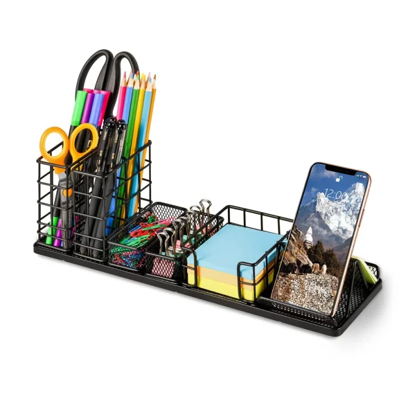 Desk Organizers And Accessories, Office Supplies Desk Organizer With Pen Hold...