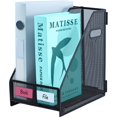 Verical Folder File Desk Organizers Metal Magazine File Holder Racks Desktop Folder Storage ...