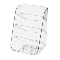 Desk Organizers Storage Rack Pencil Pen Holder with Drain Multipurpose Office Tabletop Organization 4 Tier Shelf Ladder Organizer for Home Clear