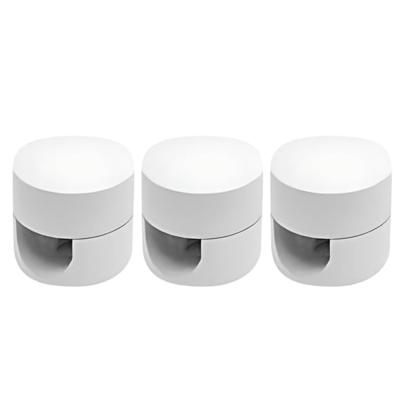 Desk Organizers and Storage Cable Anchors with Strong Adhesive - 3-Pack Aluminum Cord Organizer Clips for Home Office