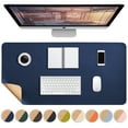 thumbnail image 1 of Desk Pad, 23.6 X11.8 in Extended Gaming Mouse Pad, Desk Keyboard Mat, Waterproof Desk Writing Pad, Desk Pad Protector for Office and Home,Dark Blue, 1 of 4